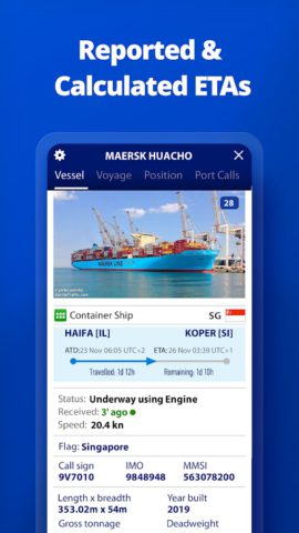 MarineTraffic – Ship Tracking สำหรับ Android