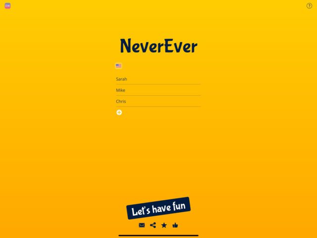 Never Have I Ever game · для iOS