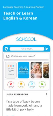 SCHOOOL: English & Korean для iOS — скриншот 1
