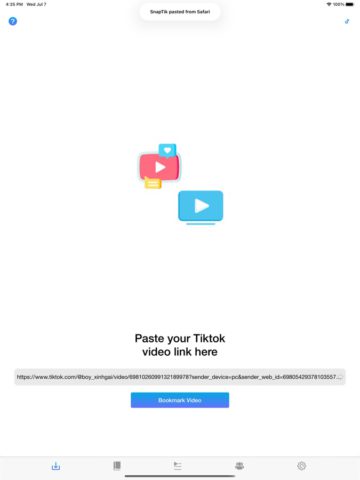 SnapTik – Video Saver Manager para iOS