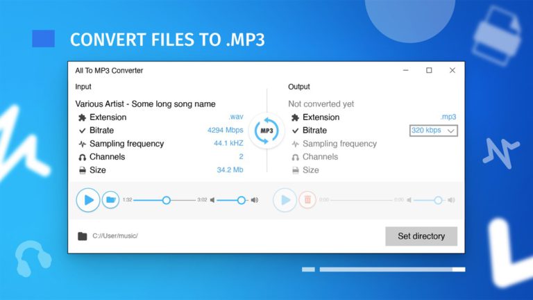 MP3 Audio Converter for Windows