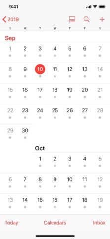 Calendario per iOS