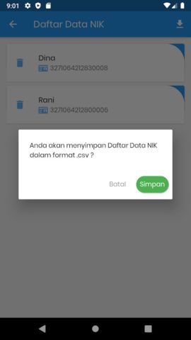 Android 用 Cek KTP
