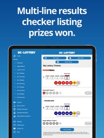 iOS için DC Lottery Results