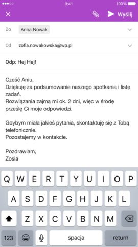 iOS 版 Poczta o2
