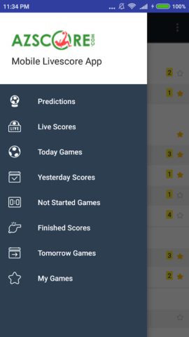 Azscore — live-матчи, футбольн для Android