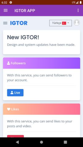 IGTOR : Official สำหรับ Android