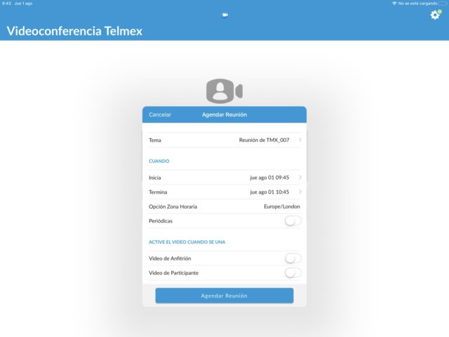 iOS 用 Videoconferencia Telmex