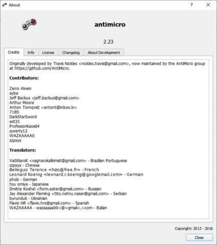Antimicro for Windows