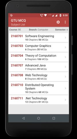 GTU MCQ para Android