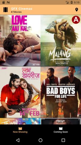 KTM Movies (Info and Timings) for Android