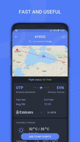 Zvartnots Airport pour Android
