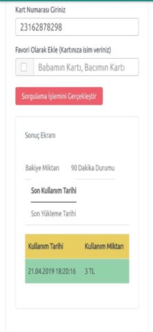 Bakiye Sorgulama für iOS