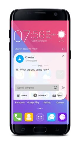 Android için GO SMS Pro – Temalar, Emojiler