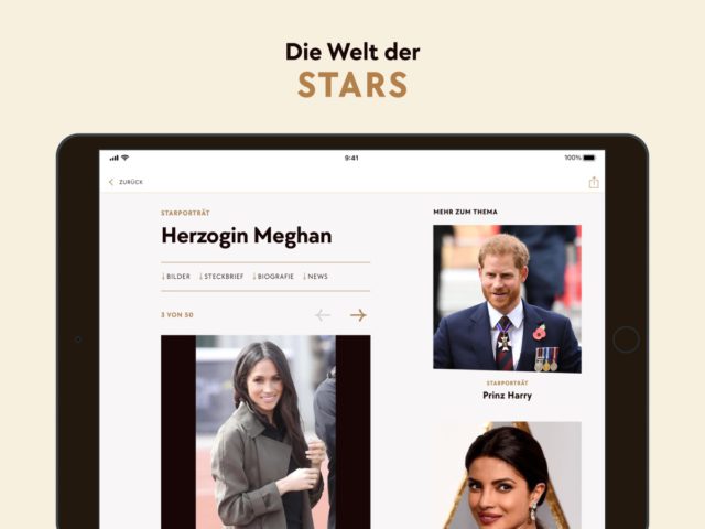 Gala Star News: Promis, Royals para iOS