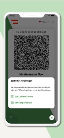 Grüner Pass สำหรับ iOS