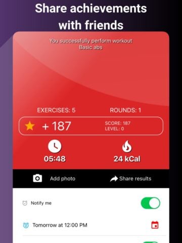 Abs workout Be Stronger for iOS