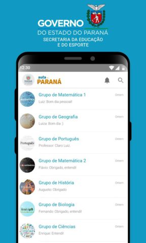 Android 版 Aula Paraná