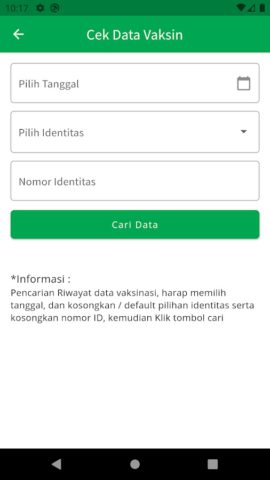 Android 用 Mobile PCare Vaksinasi