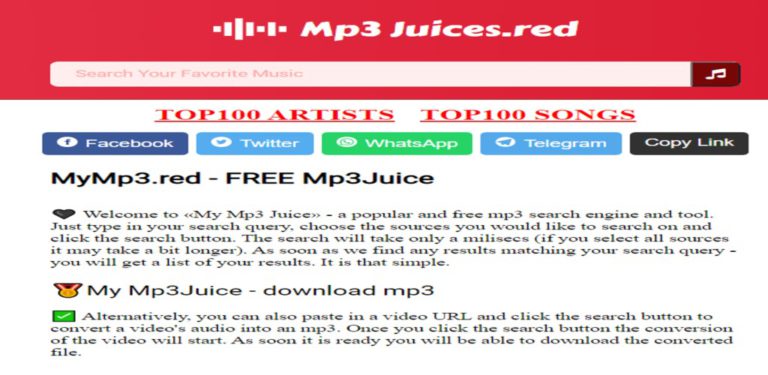 Android 用 Mp3 Juices Red