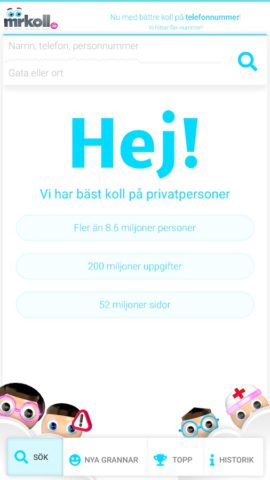 Mrkoll for Android