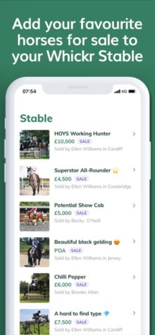 iOS için Whickr Buying & Selling Horses