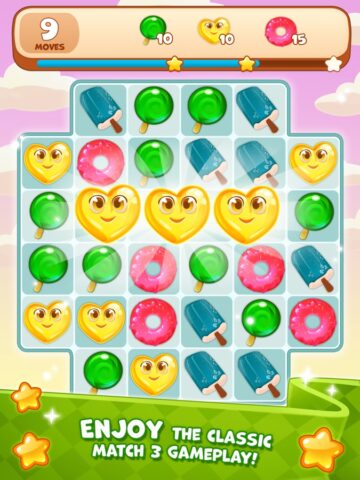 Candy Valley – Match 3 Puzzle لنظام iOS