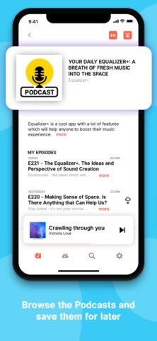 Equalizer+ Music amp & Podcast لنظام iOS