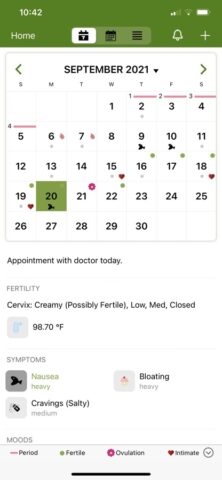Menstruations Kalender Lite für iOS
