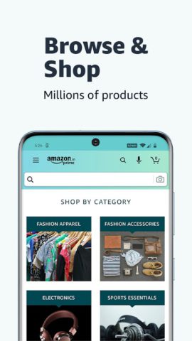 Amazon India Shop, Pay, miniTV cho Android