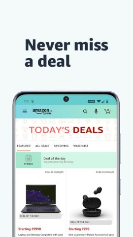 Android용 Amazon India Shop, Pay, miniTV