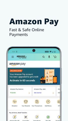 Android용 Amazon India Shop, Pay, miniTV