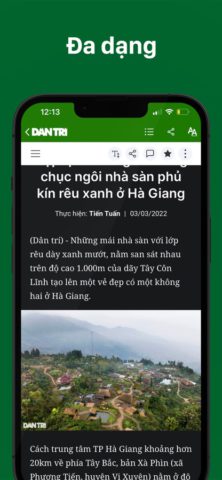 Báo Dân trí – Dantri.com.vn cho iOS