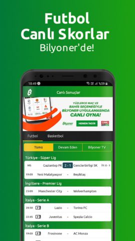 Tabela — Canlı Skor для Android
