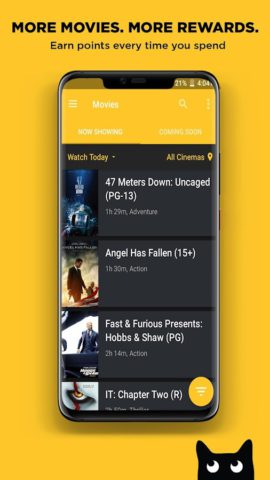 CUE Cinemas pour Android