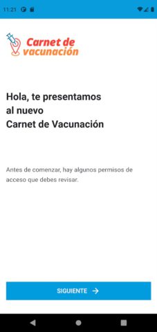 Android용 Carné de Vacunación – MINSA