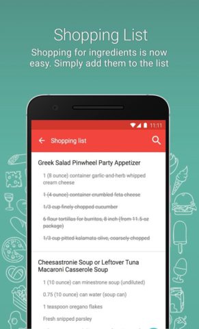 Рецепты ужинов для Android
