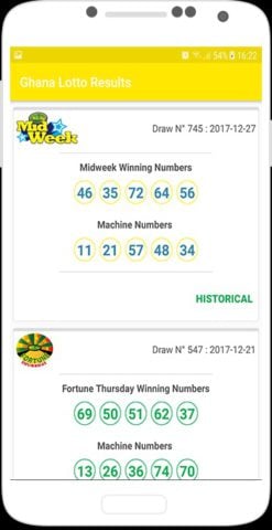Android 用 Ghana Lotto Results