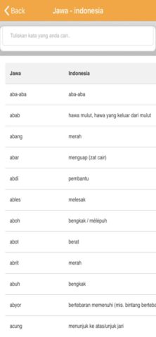 iOS 用 Kamus Bahasa Jawa