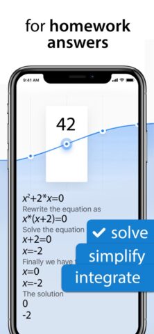 iOS için Math problem solver, photo
