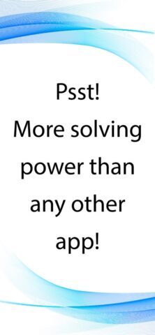 Math problem solver, photo per iOS