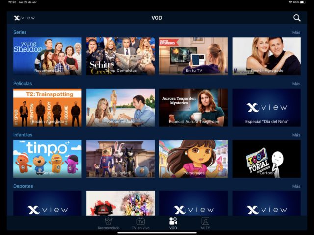 Megacable XView per iOS