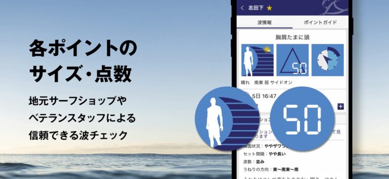 波伝説 “Catch the wave” サーフィン波情報 per iOS