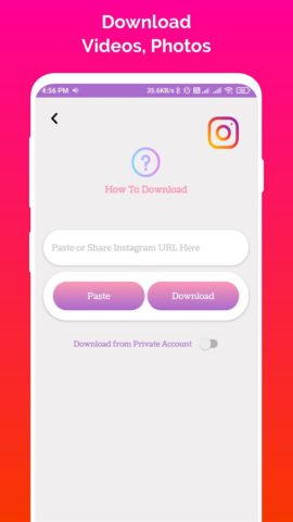 Instagram reels video download pour Android