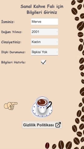 Sanal Kahve Falı für Android