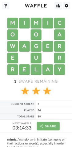 Waffle – Daily Word Game para Android