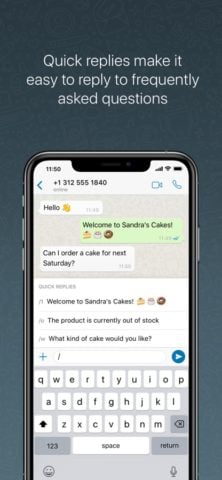 WhatsApp Business cho iOS
