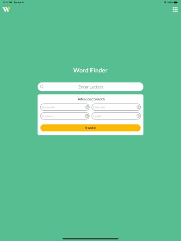 Wordfinder by WordTips pour iOS