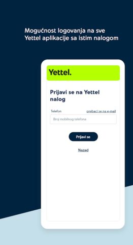 Yettel SRB para Android