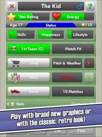 New Star Soccer untuk iOS